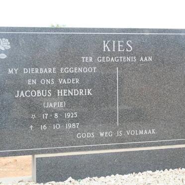KIES Jacobus Hendrik 1925-1987