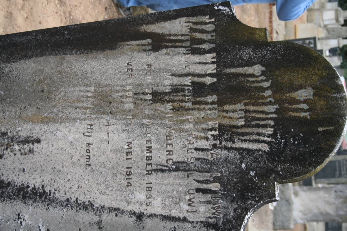 LOUW Johanna Sibella 1835-1914