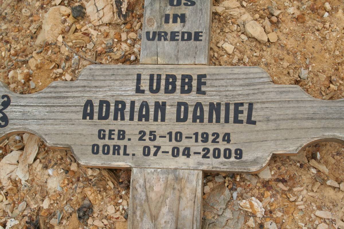 LUBBE Adrian Daniel 1924-2009