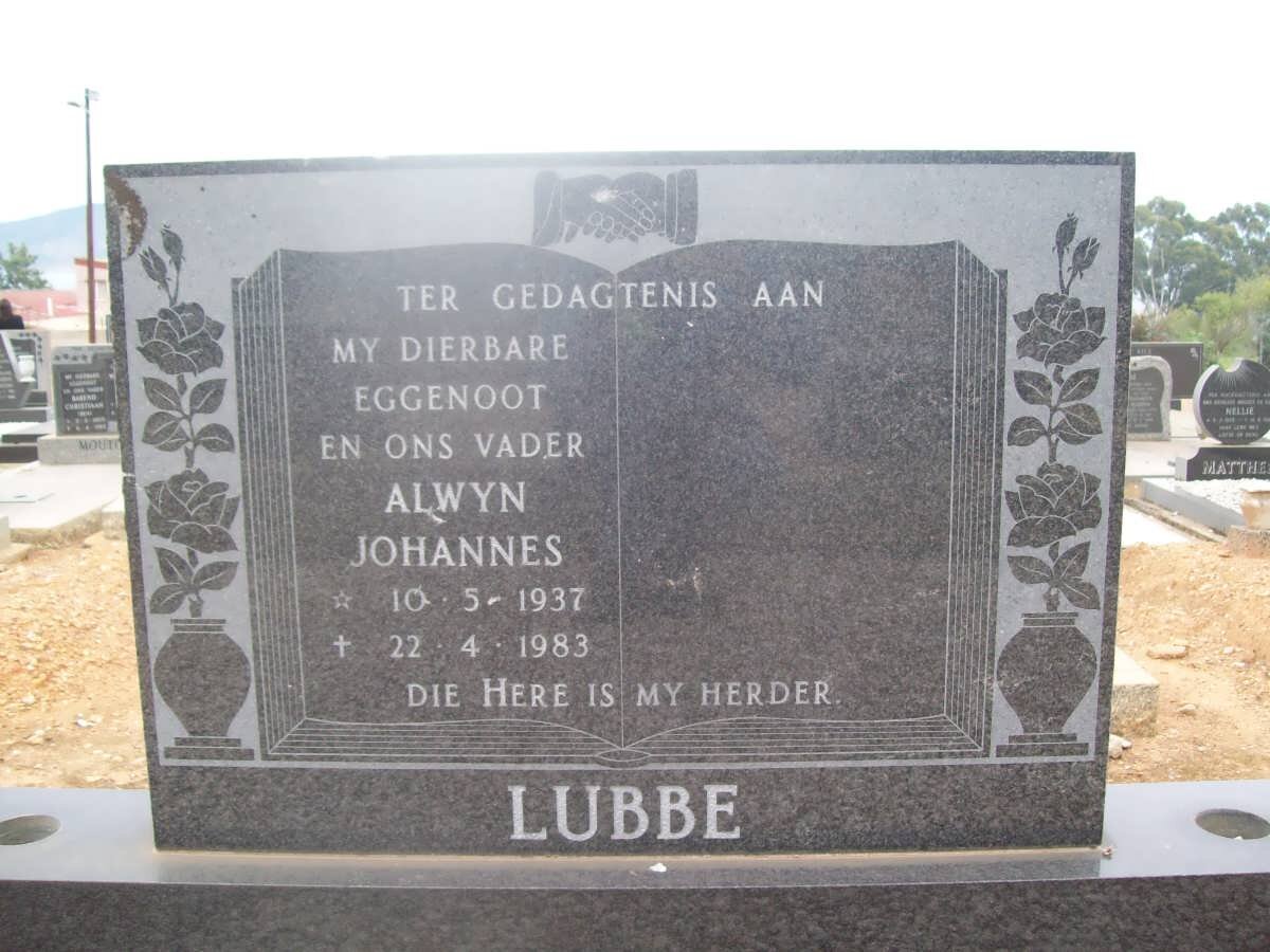 LUBBE Alwyn Johannes 1937-1983