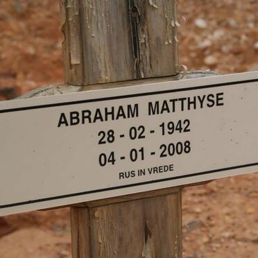 MATTHYSE Abraham 1942-2008