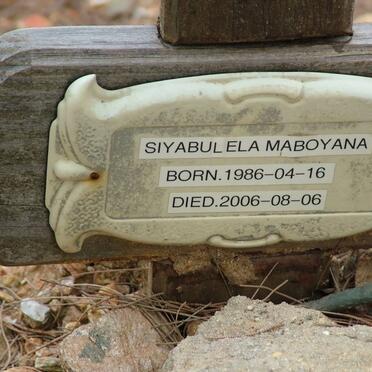 MABOYANA Siyabulela 1986-2006