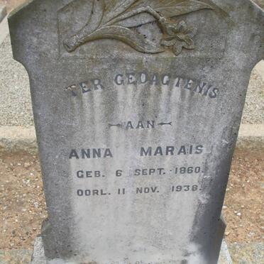 MARAIS Anna 1860-1938