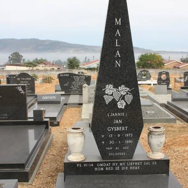 MALAN Jan Gysbert 1973-1991