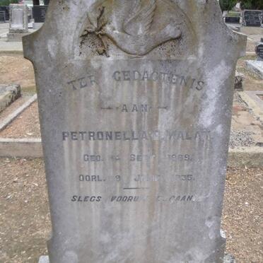 MALAN Petronella R. 1869-1935