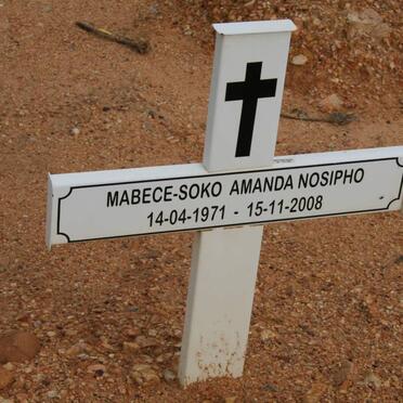 NOSIPHO Mabece-Soko Amanda 1971-2008