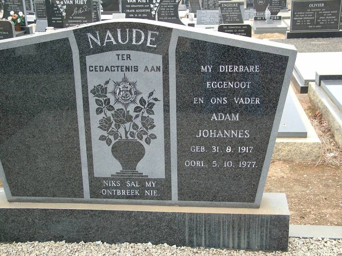 NAUDE Adam Johannes 1917-1977