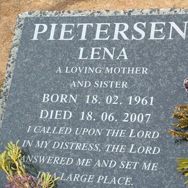 PIETERSEN Lena 1961-2007