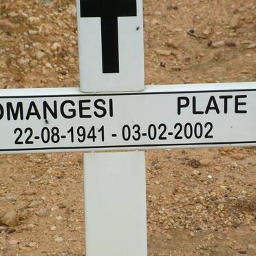 PLATE Nomangesi 1941-2002