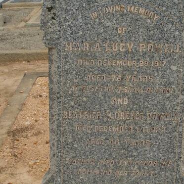 POWELL Maria Lucy -1917 :: POWELL Beatrice Florence -1922