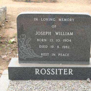 ROSSITER Joseph William 1904-1982