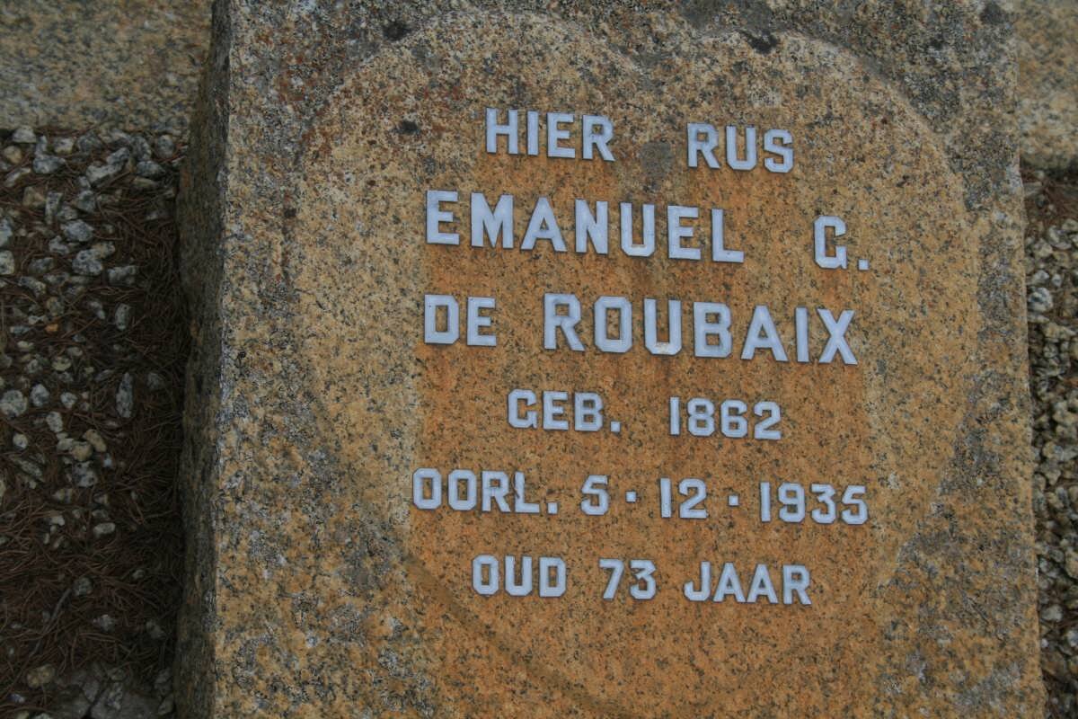 ROUBAIX Emanuel G., de 1862-1935