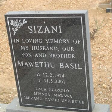 SIZANI Mawethu Basil 1974-2001