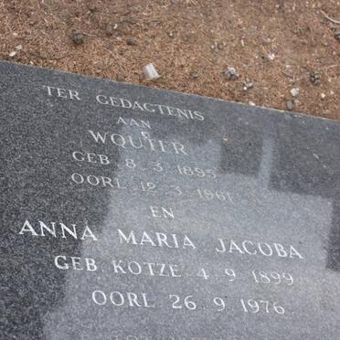 SCHREUDER Wouter 1895-1961 &amp; Anna Maria Jacoba KOTZE 1899-1976