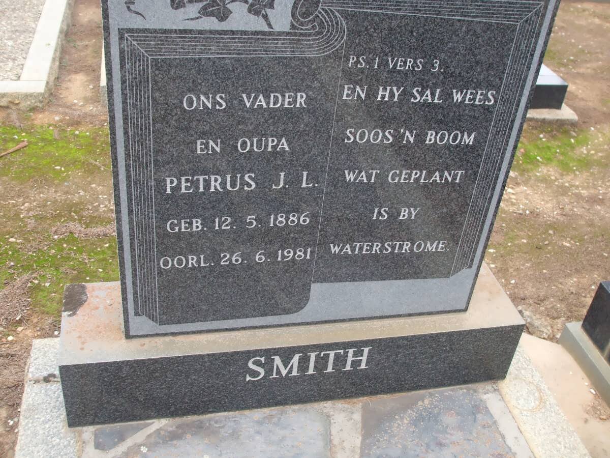SMITH Petrus J.L. 1886-1981  