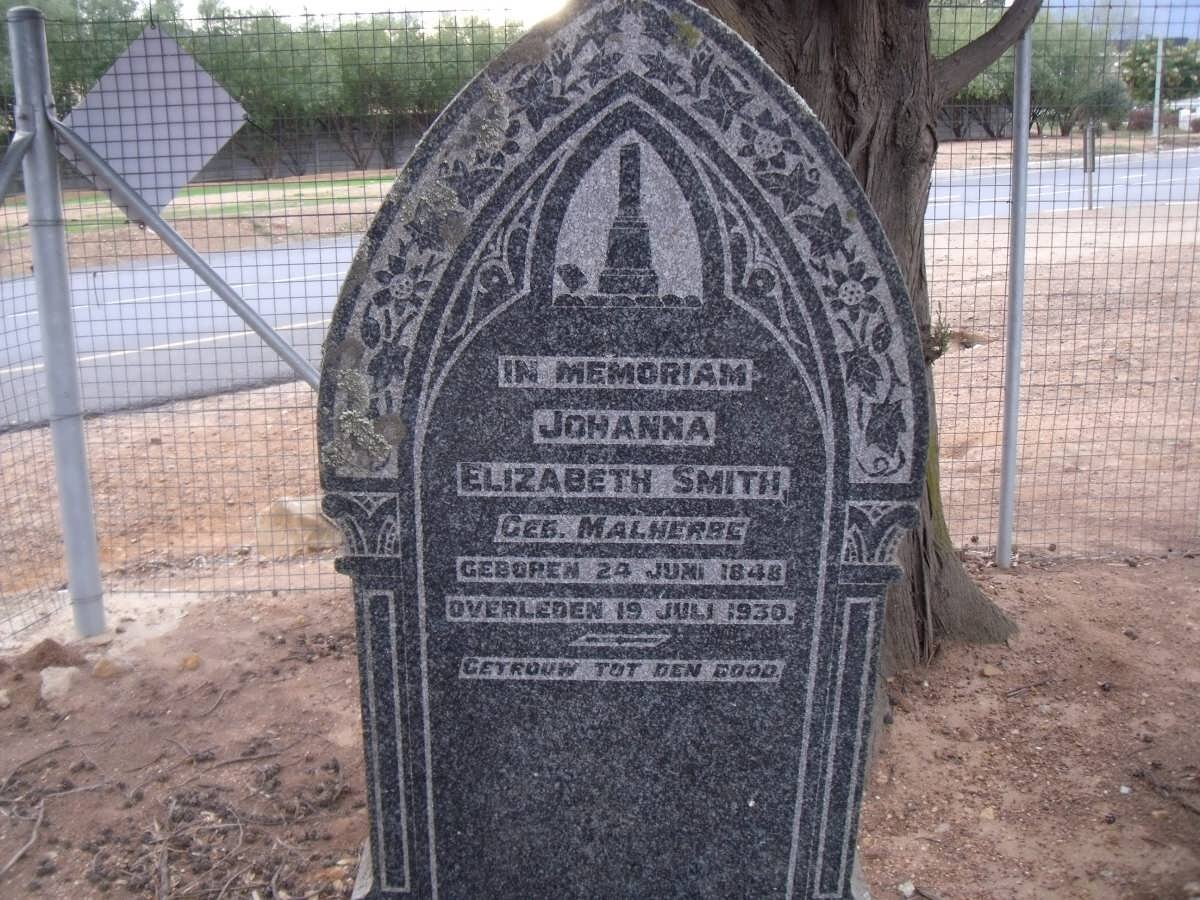 SMITH Johanna Elizabeth nee MALHERBE1848-1930