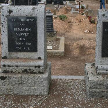 VERWEY Benjamin 1906-1980 &amp; Dorothy 1910-1986