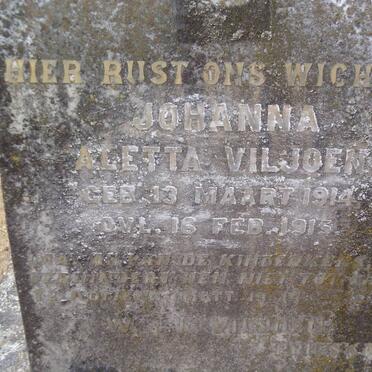 VILJOEN Johanna Aletta 1914-1915