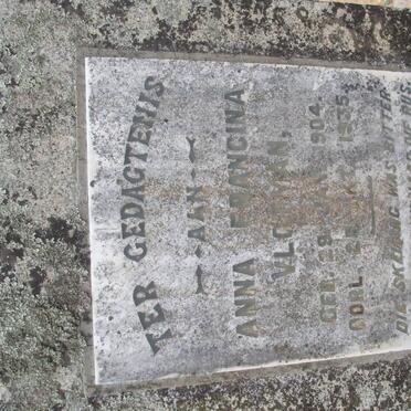 VLOTMAN Anna Francina 1904-1935