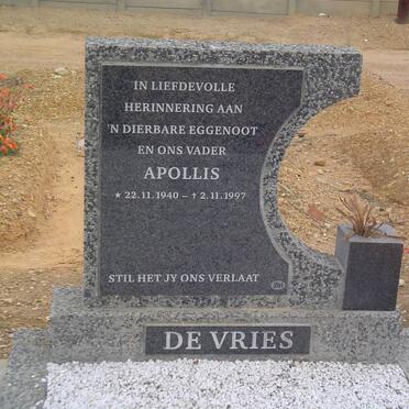 VRIES Apollis 1940-1997