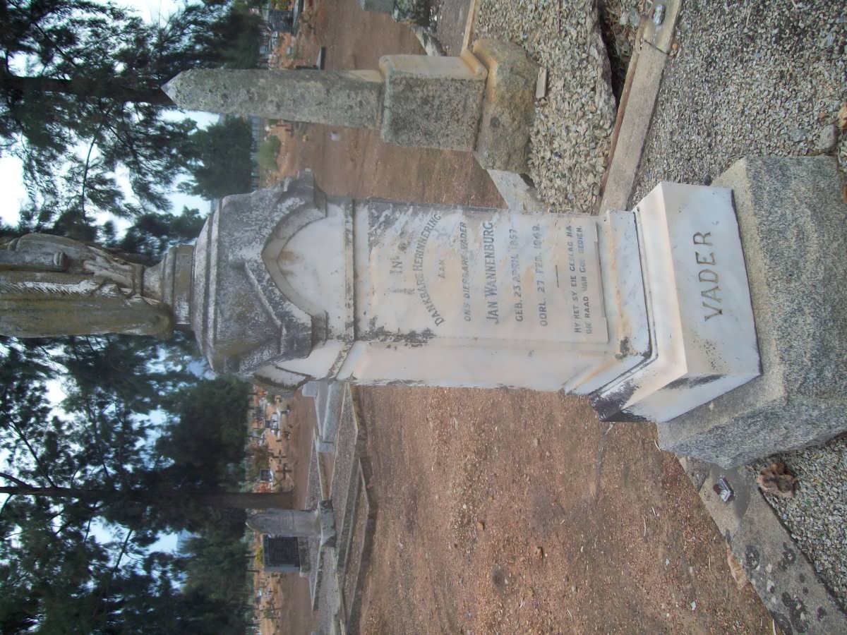 WANNENBURG Jan 1857-1949