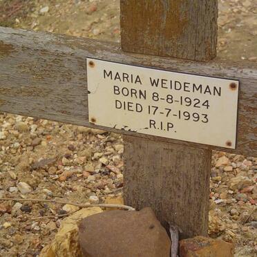 WEIDEMAN Maria 1924-1993