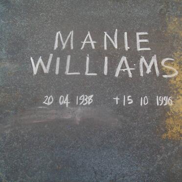 WILLIAMS Manie 1938-1996