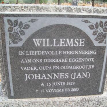WILLEMSE Johannes 1929-2005