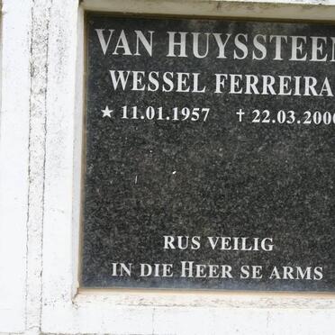 HUYSSTEEN Wessel Ferreira, van 1957-2000