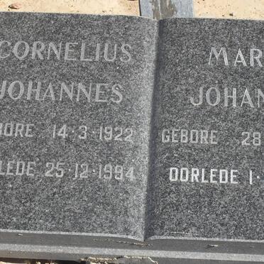 ? Cornelius Johannes 1922-1994 &amp; Maria Johanna 1924-1999
