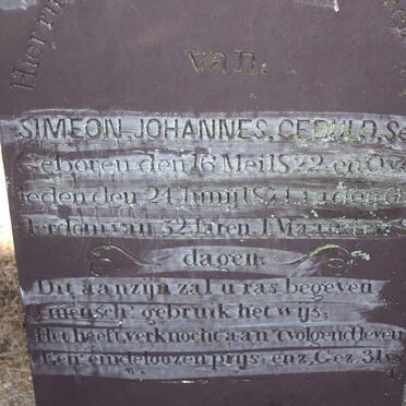GEDULD Simeon Johannes 1822-1874