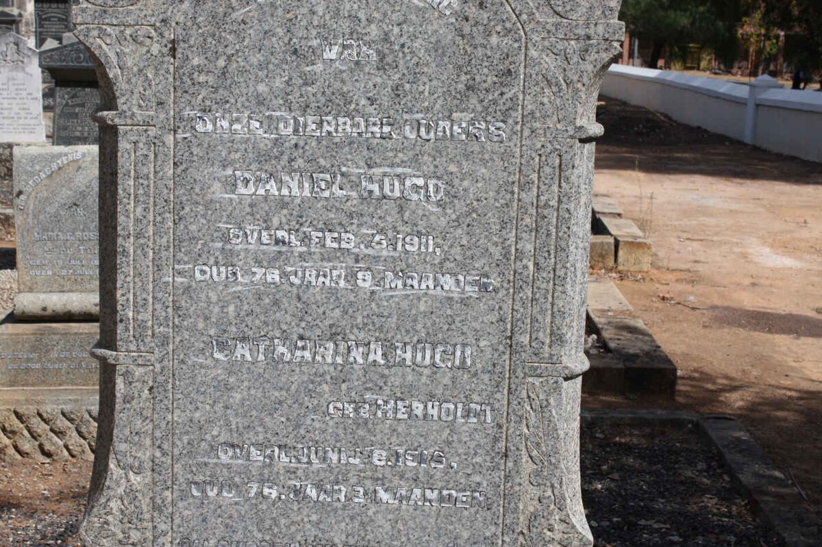 HUGO Daniel -1911 &amp; Catharina HERHOLDT -1915