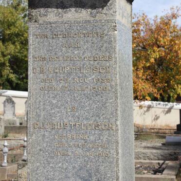 HAUPTFLEISCH D.B. 1832-1908 &amp; C.J. BRINK 1839-1910 