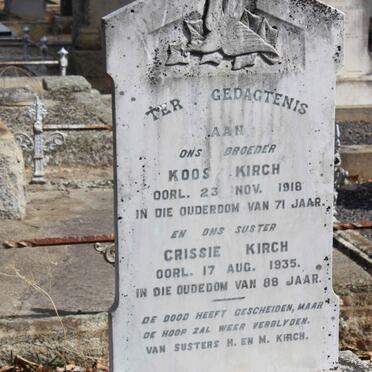 KIRCH Koos -1918 :: KIRCH Crissie -1935
