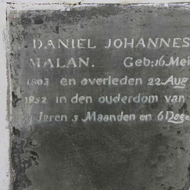 MALAN Daniel Johannes 1803-1852