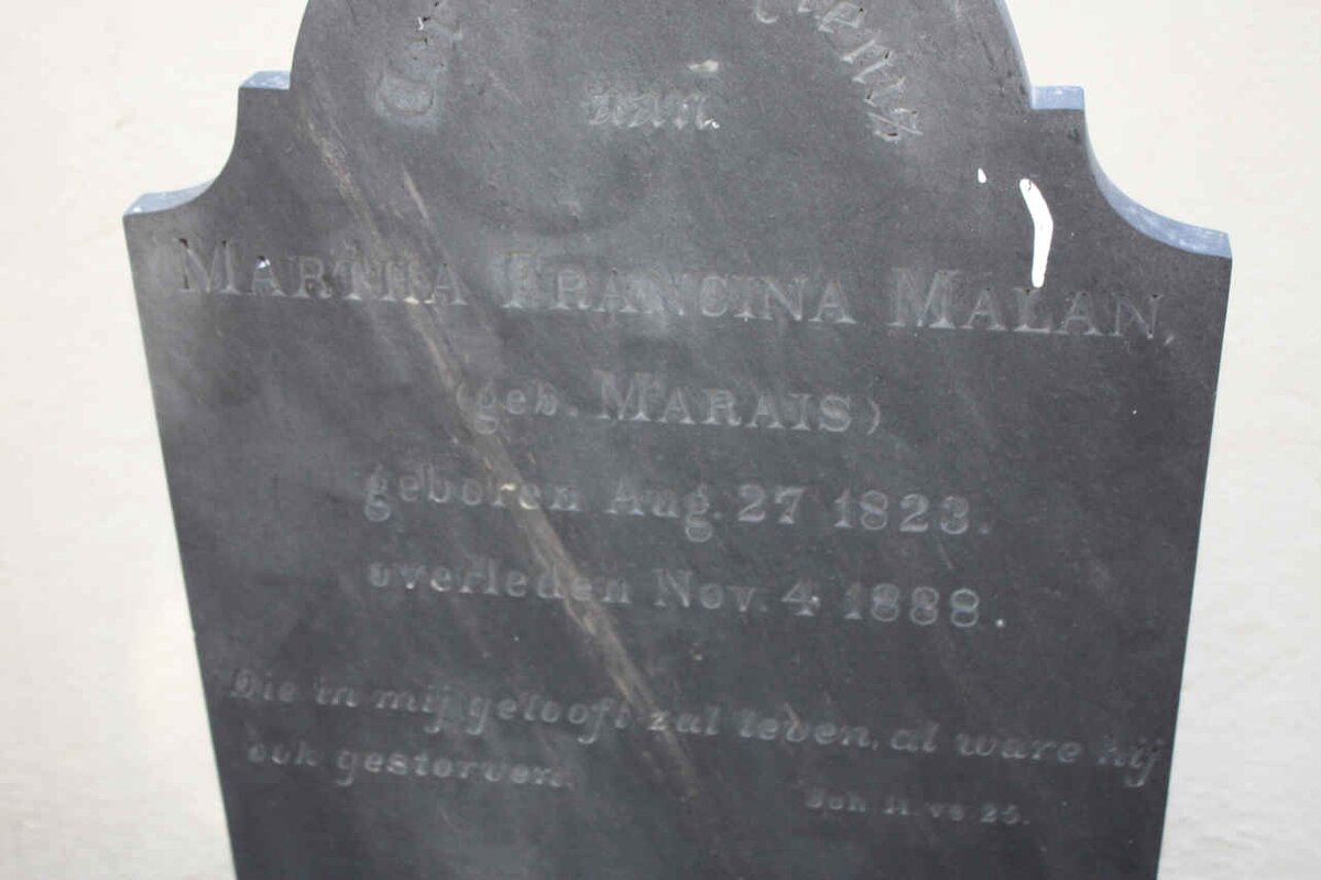 MALAN Martha Francina nee MARAIS 1823-1888