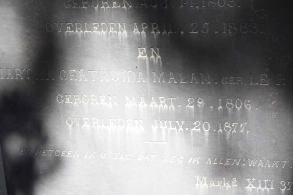 MALAN Martha Gertruida nee LE ROUX 1806-1877