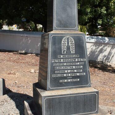 ROSSOUW Pieter 1887-1922