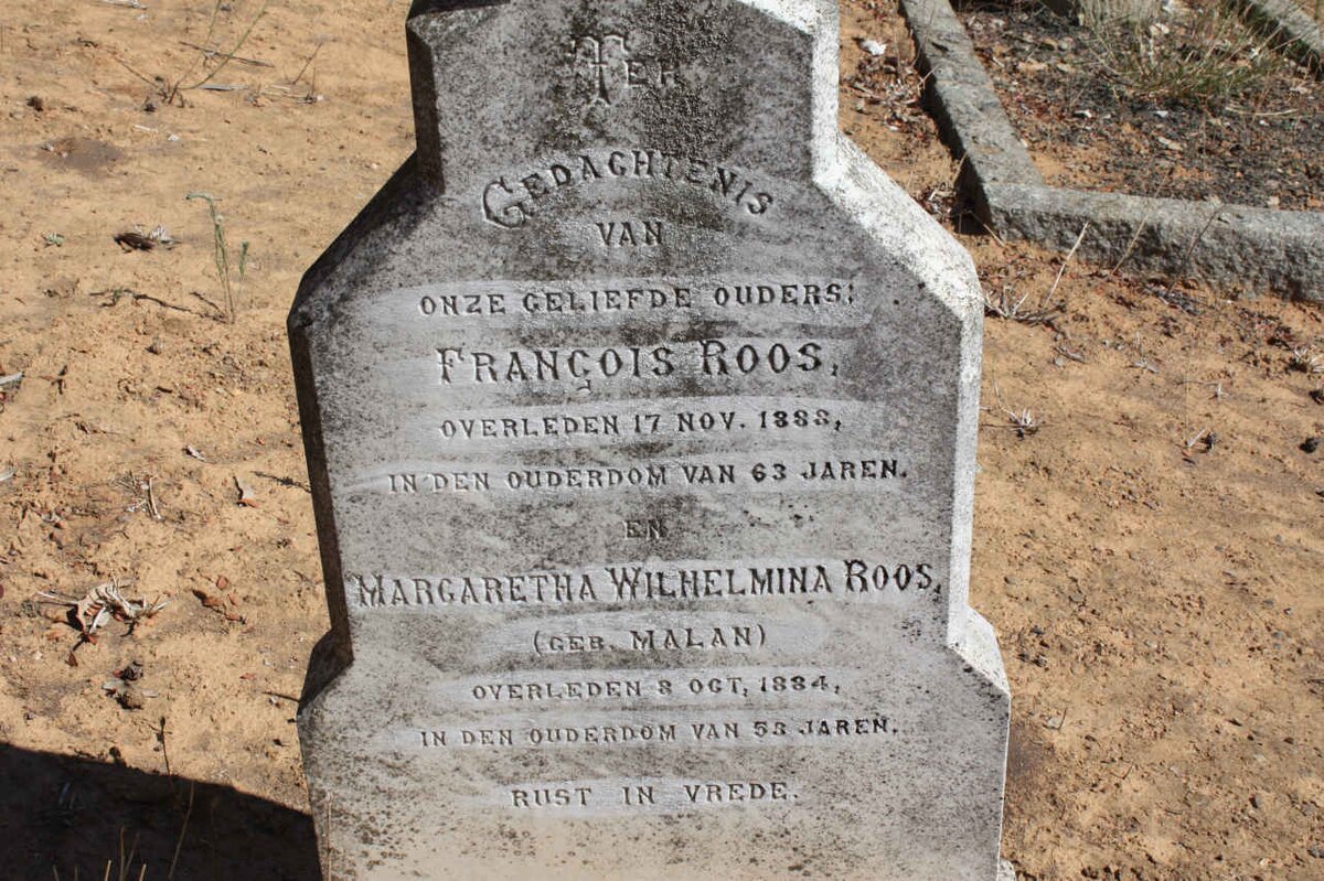 ROOS Francois -1888 &amp; Margaretha Wilhelmina MALAN -1884