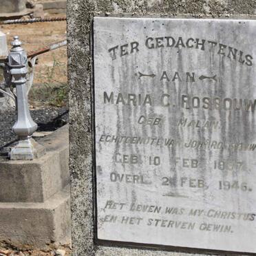 ROSSOUW Maria C. nee MALAN 1857-1946