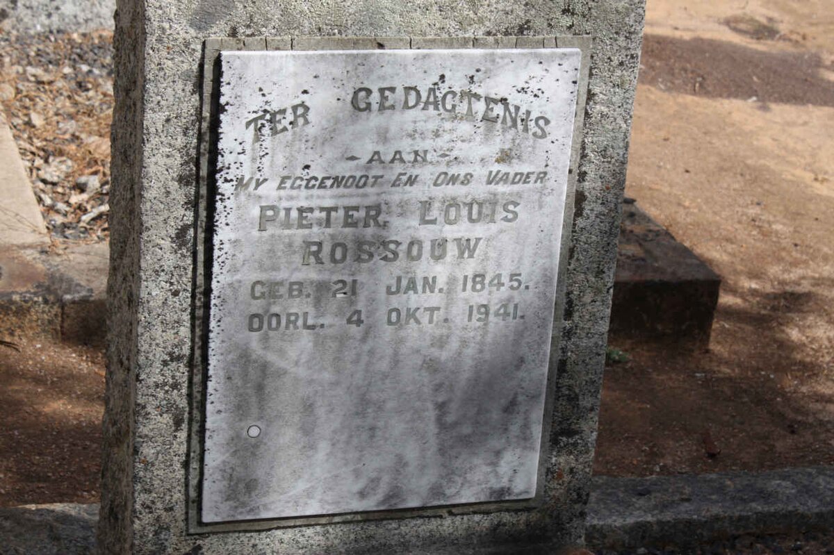 ROSSOUW Pieter Louis 1845-1941