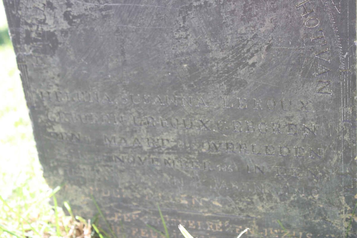 ROUX Helena Susanna nee LE ROUX -185?