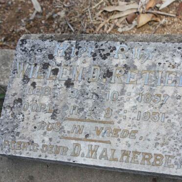 RETIEF Willem D. 1857-1931