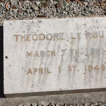 ROUX Theodore, le 1891-1948