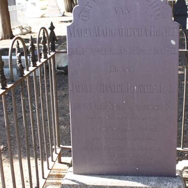 RETIEF Jacobus Daniel 1819-1878 &amp; Maria Margaretha 1816-1877