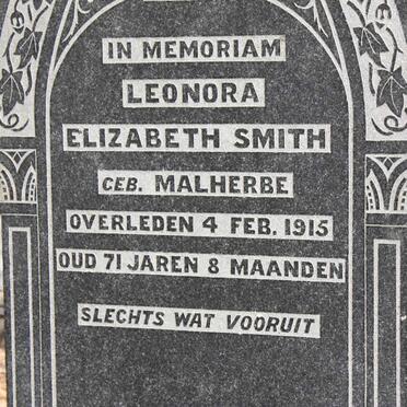 SMITH Leonora Elizabeth nee MALHERBE -1915