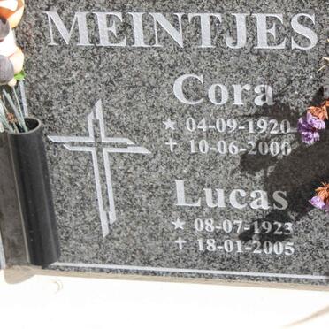 MEINTJES Lucas 1923-2005 &amp; Cora 1920-2000