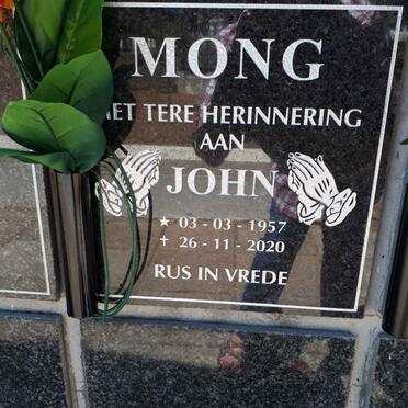 MONG John 1957-2020