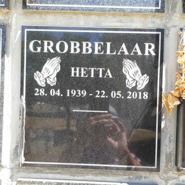 GROBBELAAR Hetta 1939-2018