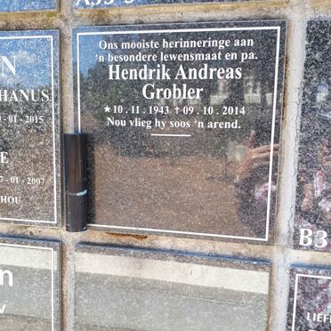 GROBLER Hendrik Andreas 1943-2014